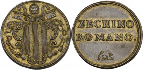 Roma. Benedetto XIV (1740-1758), Prospero Lambertini. Peso dello zecchino in oro, marchio Hamerani, area di produzione Roma. Zavattoni 201/202. AE. 3....