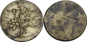 Roma. Peso della doppia romana, prima metà del XIX sec., area di produzione Milano/Roma. Zavattoni 316. AE. 5.47 g. 22.00 mm. Bel BB.