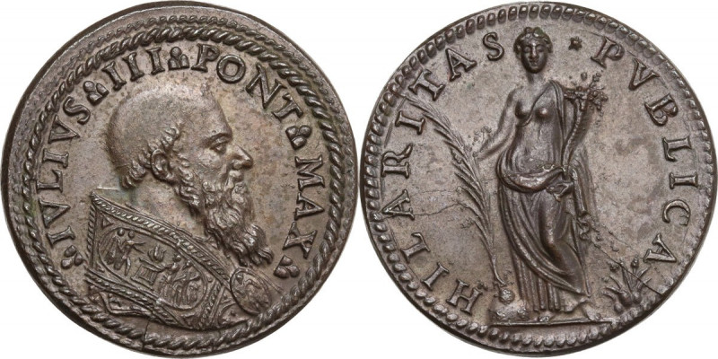 Giulio III (1550-1555), Giovanni Maria de' Ciocchi del Monte. Medaglia s.d. Mod....