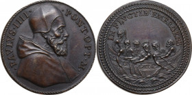 Paolo IV (1555-1559), Giampietro Carafa. Medaglia s.d. Mod. CNORP 492; Patr. p. 46. AE. 29.00 mm. Opus: G. Bonzagna. R. Riconio. SPL.