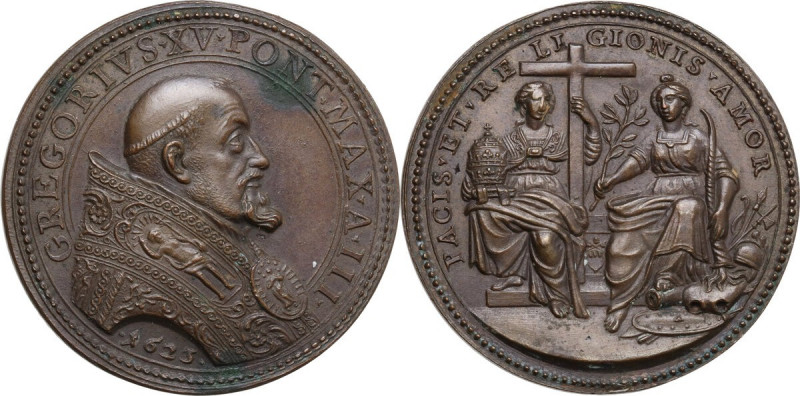 Gregorio XV (1621-1623), Alessandro Ludovisi. Medaglia A. III, 1623. Bart. Pio I...