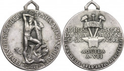 Era Fascista. . Federazione Fascista Autonoma delle Comunità Artigiane d'Italia. Medaglia A. VII per il I Congresso dell'Artigianato abruzzese, L'Aqui...