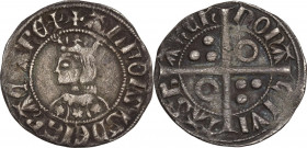 Spain. Alfons IV (1416-1458). Croat, Barcelona mint. Cru. 365. AR. 2.83 g. 24.00 mm. Good VF.