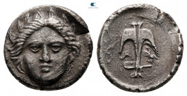 Thrace. Apollonia Pontica circa 410-323 BC. Diobol AR