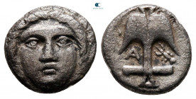 Thrace. Apollonia Pontica circa 410-323 BC. Diobol AR