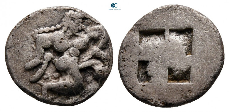 Islands off Thrace. Thasos circa 500-480 BC. 
1/8 Stater AR

11 mm, 0,95 g
...