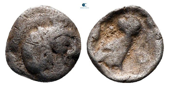 Attica. Athens circa 400-350 BC. 
Hemiobol AR

7 mm, 0,31 g



fine