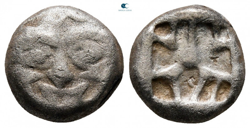 Mysia. Parion circa 500-400 BC. 
Drachm AR

12 mm, 3,01 g



very fine