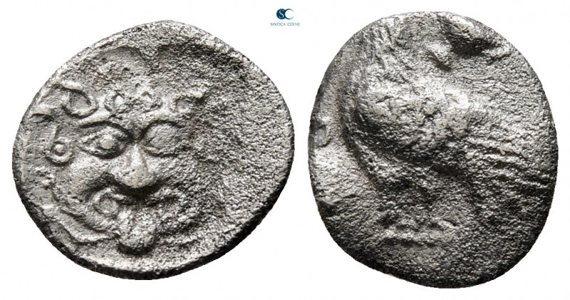 Troas. Abydos circa 480-450 BC. 
Obol AR

10 mm, 0,62 g



nearly very fi...