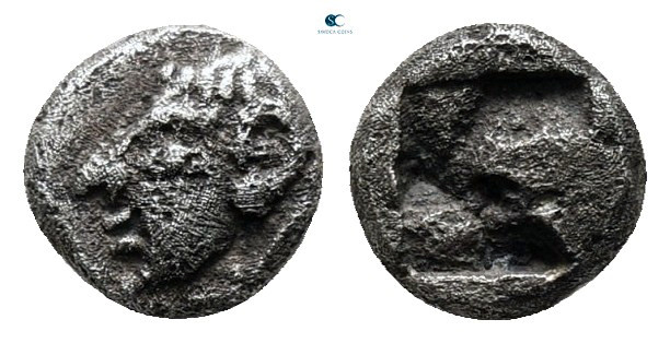 Ionia. Kolophon circa 530-500 BC. 
Hemiobol AR

6 mm, 0,40 g



very fine