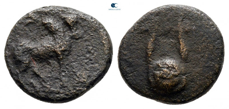 Caria. Alabanda circa 200-27 BC. 
Bronze Æ

11 mm, 1,42 g



fine