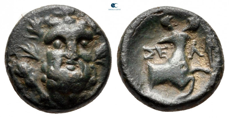 Pisidia. Selge circa 200-0 BC. 
Bronze Æ

12 mm, 2,12 g



very fine