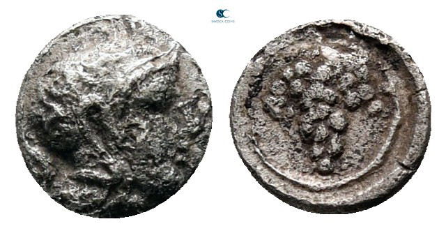 Cilicia. Soloi circa 410-375 BC. 
Hemiobol AR

6 mm, 0,24 g



nearly ver...