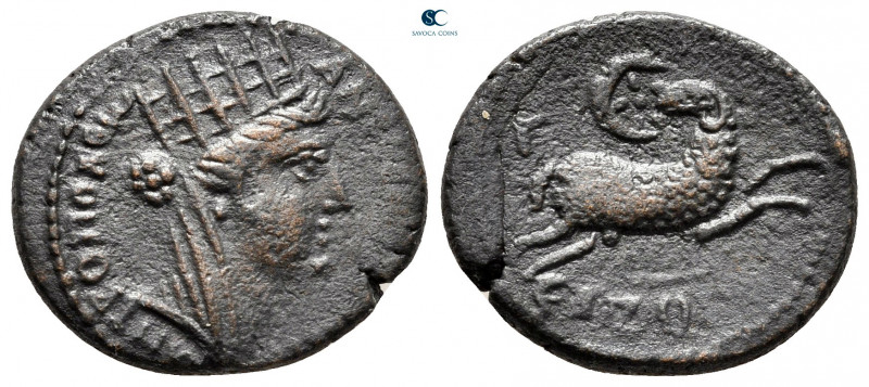 Seleucis and Pieria. Antioch. Pseudo-autonomous issue. Time of Nero AD 54-68. 
...