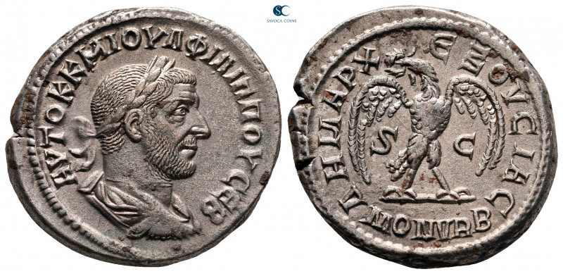 Seleucis and Pieria. Antioch. Philip I Arab AD 244-249. 
Billon-Tetradrachm

...