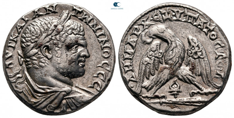 Phoenicia. Tyre. Caracalla AD 198-217. 
Billon-Tetradrachm

25 mm, 12,42 g
...