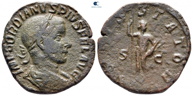 Gordian III AD 238-244. Rome
Sestertius Æ

28 mm, 14,65 g



nearly very ...