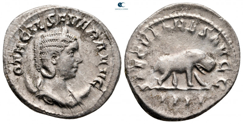 Otacilia Severa AD 244-249. Rome
Antoninianus AR

24 mm, 4,45 g



very f...