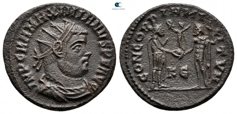 Maximianus Herculius AD 286-305. Cyzicus
Radiatus Æ

21 mm, 3,77 g



ver...