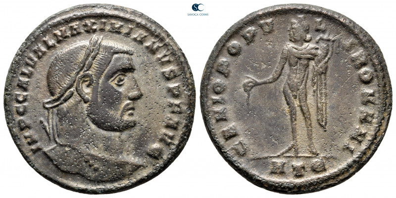 Galerius Maximianus AD 305-311. Heraclea
Follis Æ

28 mm, 8,85 g



nearl...