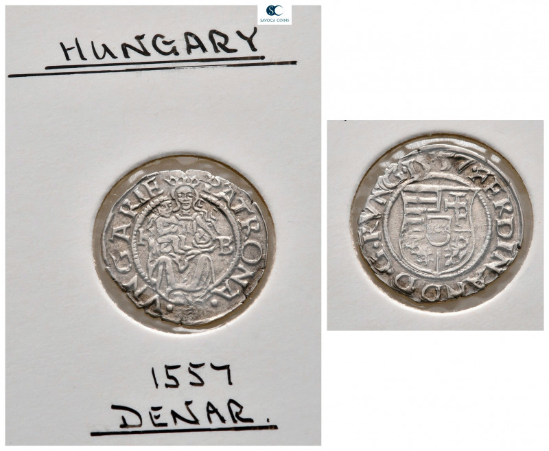 Hungary. Kremnitz. AD 1557.
Denar AR

 mm, g



very fine