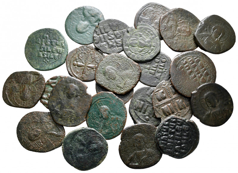 Lot of ca. 22 byzantine bronze coins / SOLD AS SEEN, NO RETURN!

nearly very f...