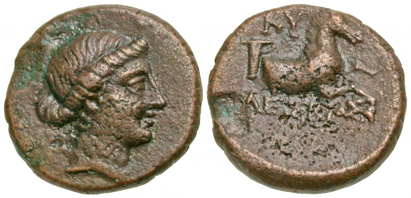 Aiolis, Kyme. Civic issue. 250-190 B.C. AE15 (14.8 mm, 3.03 g, 6 h). Lesbios, Ma...