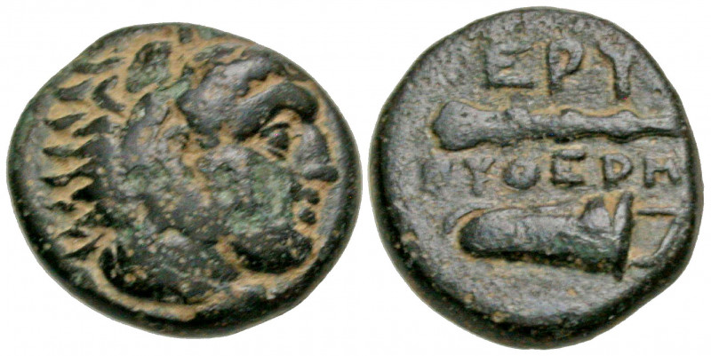 Ionia, Erythrai. Ca. 4th century B.C. AE 13 (12.6 mm, 1.69 g, 9 h). Pythermos, m...