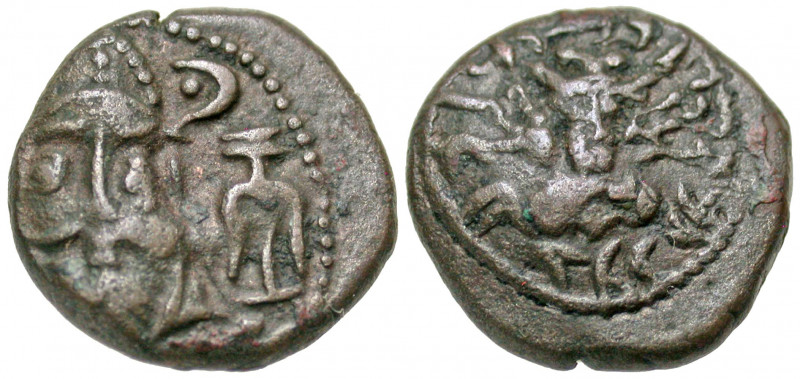 Elymaian Kingdom. Kamnaskires-Orodes. Early-mid 2nd century A.D. AE drachm (15.7...