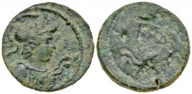 Uncertain Asia Minor, Uncertain mint in western Asia Minor. Pseudo-Autonomous. Time of Hadrian, A.D. 117-138. AE 19 (19.2 mm, 4.08 g, 12 h). Helmeted ...