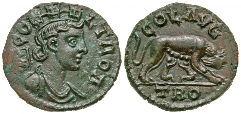 Troas, Alexandria Troas. Pseudo-Autonomous. Time of Gallienus, A.D. 260-268. AE ...