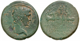 Phrygia, Apameia. Augustus. 27 B.C.-A.D. 14 AE assarion (21.2 mm, 5.77 g, 12 h). Struck ca. 5 B.C. Gaios Masonios Roufos, magistrate. ΣΕΒΑΣΤΟΣ, laurea...