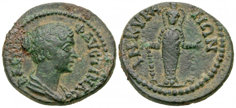 Phrygia, Ancyra. Faustina II. Augusta, A.D. 147-175. AE 19 (19.4 mm, 3.92 g, 7 h...