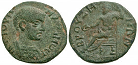 Phrygia, Bruzus. Maximus. Caesar, A.D. 235-238. AE 24 (23.5 mm, 5.53 g, 6 h). Γ IOYH MA[ΞI]MOC K, bare-headed and cuirassed bust of Maximus Caesar rig...