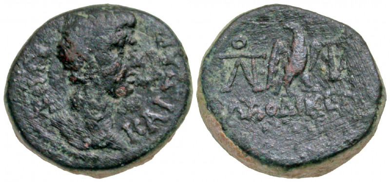 Phrygia, Laodicea ad Lycum. Gaius Caesar. 20 B.C. - A.D. 4 AE hemiassarion (14.4...