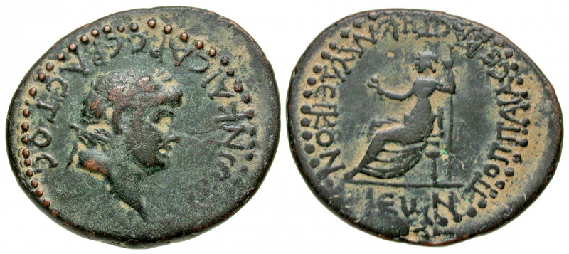 Lycaonia, Iconium. Nero. A.D. 54-68. AE 31 (31.1 mm, 11.64 g, 2 h). Struck A.D. ...