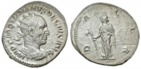 Trajan Decius. A.D. 249-251. AR antoninianus (22.0 mm, 3.54 g, 7 h). Rome mint, struck A.D. 250. IMP C M Q TRAIANVS DECIVS AVG, radiate and cuirassed ...