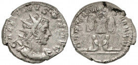 Gallienus. A.D. 253-268. AR antoninianus (22.2 mm, 3.71 g, 1 h). Cologne mint, struck A.D. 257-258. GALLIENVS P F AVG, radiate and cuirassed bust of G...