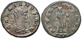 Gallienus. A.D. 253-268. BI silvered antoninianus (20.4 mm, 4.26 g, 6 h). Antioch mint, struck A.D. 267. GALLIENVS AVG, radiate, draped and cuirassed ...