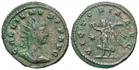 Gallienus. A.D. 253-268. BI antoninianus (21.6 mm, 3.38 g, 7 h). Antioch mint, struck A.D. 260-268. GALLIENVS P F AVG, radiate and cuirassed bust of G...