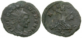 Claudius II, Gothicus. A.D. 268-270. AE antoninianus (20.18 mm, 3.39 g, 11 h). Milan mint, struck A.D. 269. IMP C CLAVDIVS P F AVG, radiate, draped an...