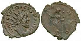 Tetricus I. Romano-Gallic Emperor, A.D. 271-274. AE antoninianus (20.89 mm, 2.94 g, 11 h). Cologne mint, struck A.D. 272/3. IMP C TETRICVS P F AVG, ra...