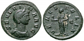 Severina. Augusta, A.D. 270-275. AE denarius (19.0 mm, 2.34 g, 12 h). Rome mint, struck A.D. 275. SEVERINA AVG, diademed and draped bust of Severina r...