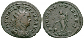 Tacitus. A.D. 275-276. AE antoninianus (22.4 mm, 2.40 g, 11 h). Rome mint, struck A.D. 275. IMP C M CL TACITVS AVG, radiate, draped and cuirassed bust...