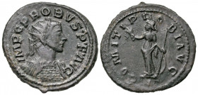 Probus. A.D. 276-282. AE antoninianus (24.1 mm, 3.49 g, 6 h). Lugdunum mint, struck A.D. 281. IMP C PROBVS?P?F?AVG, radiate and mantled bust of Probus...