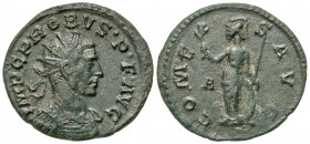 Probus. A.D. 276-282. AE antoninianus (21.9 mm, 2.09 g, 1 h). Lugdunum mint, struck A.D. 282. IMP C PROBVS?P?F?AVG, radiate and mantled bust of Probus...