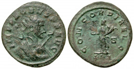 Probus. A.D. 276-282. AR antoninianus (22.3 mm, 2.75 g, 7 h). Siscia mint, struck A.D. 280. IMP PROBVS P F AVG, radiate and mantled bust of Probus rig...