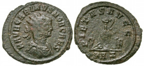 Carinus. As Caesar, 282-283. AE antoninianus (23.2 mm, 3.09 g, 6 h). Rome mint, struck A.D. 282. M AVR CARINVS NOB CAES, radiate, draped and cuirassed...