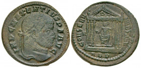 Maxentius. A.D. 306-312. AE follis (26.2 mm, 6.98 g, 12 h). Rome mint, struck A.D. 306-312. IMP C MAXENTIVS P F AVG, laureate head right / CONSERV VRB...
