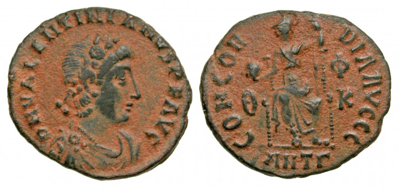 Valentinian II. A.D. 375-392. AE centenionalis (18.2 mm, 2.42 g, 5 h). Antioch m...